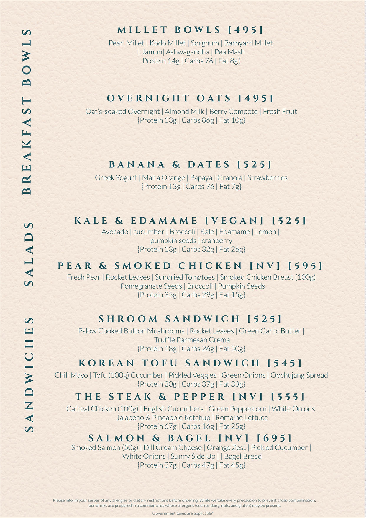 Cafe 7 Food Menu - Page 2