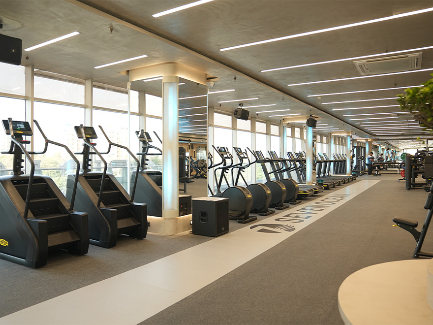 Modern gym floor