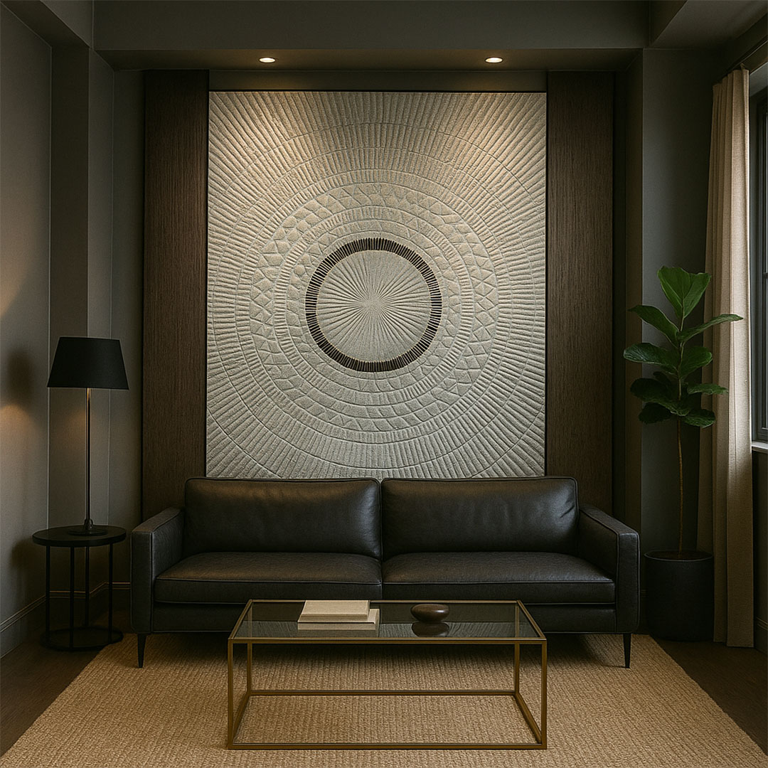 Elevate Wall Art – Fusion Metallo Geometric Panel view 2