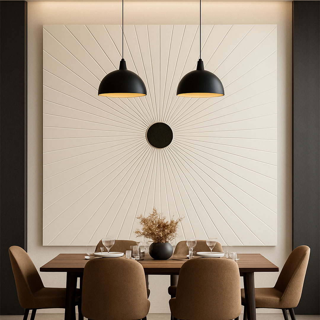 Elevate Wall Art – Sunburst Radiant Panel view 2